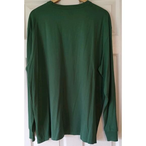 Men's Polo Ralph Lauren Long Sleeve Green Crew Neck Shirt - XL NWT - Picture 2 of 5